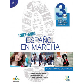 Nuevo Español en marcha 3, учебна тетрадка по испански език, ниво В1 + CD