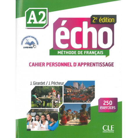 Écho, учебна тетрадка по френски език, ниво А2 + CD
